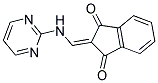 2-((PYRIMIDIN-2-YLAMINO)METHYLENE)INDANE-1,3-DIONE Struktur