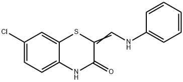 2-(ANILINOMETHYLENE)-7-CHLORO-2H-1,4-BENZOTHIAZIN-3(4H)-ONE Struktur