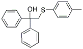 2-[(4-METHYLPHENYL)SULFANYL]-1,1-DIPHENYL-1-ETHANOL Struktur