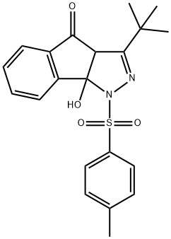 3,4-DIAZA-5-(TERT-BUTYL)-2-HYDROXY-3-((4-METHYLPHENYL)SULFONYL)TRICYCLO[6.4.0.0(2,6)]DODECA-1(8),4,9,11-TETRAEN-7-ONE Struktur