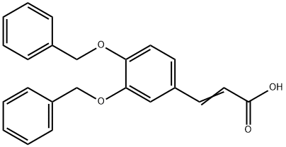 3,4-DIBENZYLOXYCINNAMIC ACID Struktur