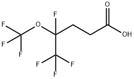 4,5,5,5-TETRAFLUORO-4-(TRIFLUOROMETHOXY)PENTANOIC ACID Struktur