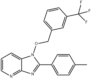 2-(4-METHYLPHENYL)-1-([3-(TRIFLUOROMETHYL)BENZYL]OXY)-1H-IMIDAZO[4,5-B]PYRIDINE Struktur