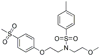 N-(2-METHOXYETHYL)-4-METHYL-N-[2-[4-(METHYLSULPHONYL)PHENYLOXY]ETHYL]BENZENESULPHONAMIDE Struktur