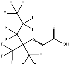 4,4-BIS(TRIFLUOROMETHYL)-2H,3H-HEPTAFLUOROHEPT-2-ENOIC ACID Struktur