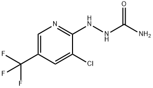 2-[3-CHLORO-5-(TRIFLUOROMETHYL)-2-PYRIDINYL]-1-HYDRAZINECARBOXAMIDE Struktur