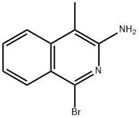 1-BROMO-4-METHYLISOQUINOLIN-3-AMINE Struktur