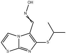 6-(ISOPROPYLSULFANYL)IMIDAZO[2,1-B][1,3]THIAZOLE-5-CARBALDEHYDE OXIME Struktur