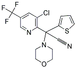 2-[3-CHLORO-5-(TRIFLUOROMETHYL)-2-PYRIDINYL]-2-MORPHOLINO-2-(2-THIENYL)ACETONITRILE Struktur