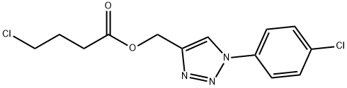 [1-(4-CHLOROPHENYL)-1H-1,2,3-TRIAZOL-4-YL]METHYL 4-CHLOROBUTANOATE Struktur