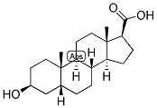 3-BETA-HYDROXY-5-BETA-ETIANIC ACID Struktur