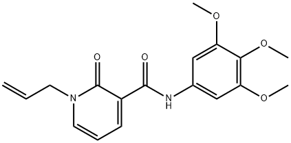 1-ALLYL-2-OXO-N-(3,4,5-TRIMETHOXYPHENYL)-1,2-DIHYDRO-3-PYRIDINECARBOXAMIDE Struktur