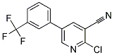 2-CHLORO-5-[3-(TRIFLUOROMETHYL)PHENYL]NICOTINONITRILE Struktur