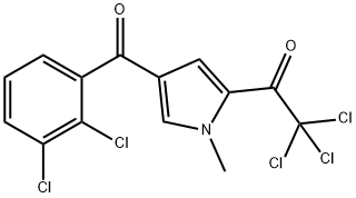 2,2,2-TRICHLORO-1-[4-(2,3-DICHLOROBENZOYL)-1-METHYL-1H-PYRROL-2-YL]-1-ETHANONE Struktur