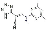 2-(2H-2,3,4,5-TETRAAZOLYL)-3-((4,6-DIMETHYLPYRIMIDIN-2-YL)AMINO)PROP-2-ENENITRILE Struktur