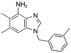 5,6-DIMETHYL-1-(3-METHYLBENZYL)-1H-1,3-BENZIMIDAZOL-4-AMINE Struktur