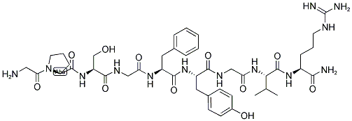 GLY-PRO-SER-GLY-PHE-TYR-GLY-VAL-ARG-NH2 Struktur