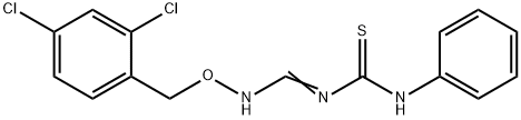 N-(([(2,4-DICHLOROBENZYL)OXY]IMINO)METHYL)-N'-PHENYLTHIOUREA Struktur