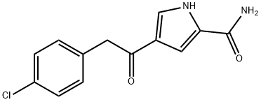 4-[2-(4-CHLOROPHENYL)ACETYL]-1H-PYRROLE-2-CARBOXAMIDE Struktur