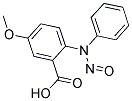 5-METHOXY-2-(2-OXO-1-PHENYLHYDRAZINO)BENZOIC ACID Struktur