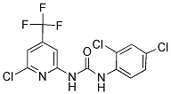 N-[6-CHLORO-4-(TRIFLUOROMETHYL)-2-PYRIDYL]-N'-(2,4-DICHLOROPHENYL)UREA Struktur