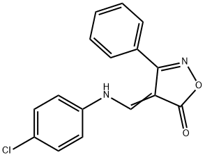 4-[(4-CHLOROANILINO)METHYLENE]-3-PHENYL-5(4H)-ISOXAZOLONE Struktur