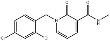 1-(2,4-DICHLOROBENZYL)-N-METHYL-2-OXO-1,2-DIHYDRO-3-PYRIDINECARBOXAMIDE Struktur