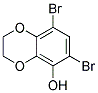 6,8-DIBROMO-2,3-DIHYDRO-1,4-BENZODIOXIN-5-OL Struktur