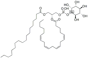 PHOSPHATIDYLINOSITOL, L-ALPHA-1-STEAROYL-2- ARACHIDONYL, [ARACHIDONYL-1-14C]- Struktur