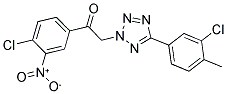 2-[5-(3-CHLORO-4-METHYLPHENYL)-2H-1,2,3,4-TETRAAZOL-2-YL]-1-(4-CHLORO-3-NITROPHENYL)ETHAN-1-ONE Struktur