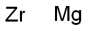 MAGNESIUM ZIRCONIUM Struktur