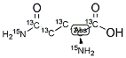 L-GLUTAMINE-13C5, 15NH2 Struktur