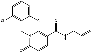 N-ALLYL-1-(2,6-DICHLOROBENZYL)-6-OXO-1,6-DIHYDRO-3-PYRIDINECARBOXAMIDE Struktur