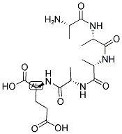 H-ALA-ALA-ALA-ALA-GLU-OH Struktur
