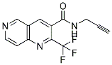 N-(PROPYN-3-YL)-2-(TRIFLUOROMETHYL)-1,6-NAPHTHYRIDINE-3-CARBOXAMIDE Struktur