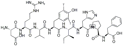 ANGIOTENSIN II, (5-L-ISOLEUCINE) [TYROSYL-3,5-3H(N)] Struktur