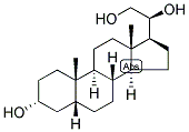 5-BETA-PREGNAN-3-ALPHA, 20-BETA, 21-TRIOL Struktur