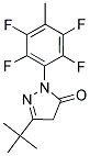 3-(TERT-BUTYL)-1-(2,3,5,6-TETRAFLUORO-4-METHYLPHENYL)-2-PYRAZOLIN-5-ONE Struktur