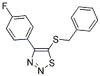 5-(BENZYLSULFANYL)-4-(4-FLUOROPHENYL)-1,2,3-THIADIAZOLE Struktur