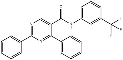 2,4-DIPHENYL-N-[3-(TRIFLUOROMETHYL)PHENYL]-5-PYRIMIDINECARBOXAMIDE Struktur