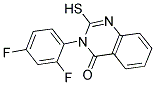 3-(2,4-DIFLUORO-PHENYL)-2-MERCAPTO-3H-QUINAZOLIN-4-ONE Struktur