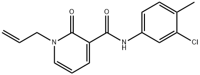 1-ALLYL-N-(3-CHLORO-4-METHYLPHENYL)-2-OXO-1,2-DIHYDRO-3-PYRIDINECARBOXAMIDE Struktur