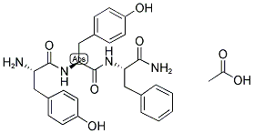 H-TYR-TYR-PHE-NH2 ACETATE SALT Struktur