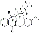 N1-(4-METHOXYBENZYL)-2-(1,1,2,2,3,3,4,4,5,5,6,6,6-TRIDECAFLUOROHEXYL)BENZAMIDE Struktur