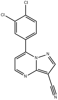 7-(3,4-DICHLOROPHENYL)PYRAZOLO[1,5-A]PYRIMIDINE-3-CARBONITRILE Struktur