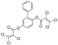 5-[(2,3,3-TRICHLOROALLANOYL)OXY][1,1'-BIPHENYL]-2-YL 2,3,3-TRICHLOROACRYLATE Struktur