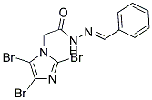 N'1-BENZYLIDENE-2-(2,4,5-TRIBROMO-1H-IMIDAZOL-1-YL)ETHANOHYDRAZIDE Struktur