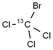 BROMOTRICHLOROMETHANE-13C Struktur