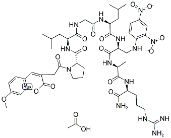 MCA-PRO-LEU-GLY-LEU-DPA-ALA-ARG-NH2 ACOH Struktur