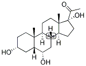 3-ALPHA, 6-ALPHA,17-TRIHYDROXY-5-BETA-PREGNANE-20-ONE Struktur